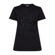 Max Mara Tryckt T-shirt Black, Dam