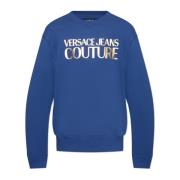 Versace Jeans Couture Sweatshirt med logotyp Blue, Herr