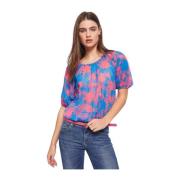 Gaudi 3/4 Ärm Blus Multicolor, Dam