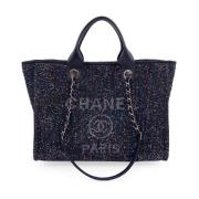 Chanel Vintage Pre-owned Laeder totevskor Black, Dam