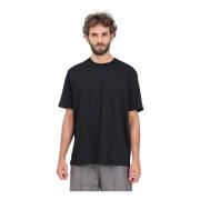 Armani Exchange Rutig Kortärmad Svart T-shirt Black, Herr