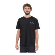 Tommy Jeans Svart kortärmad grafisk T-shirt Black, Herr