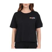 Love Moschino Svart Bomull T-shirt och Polo Set Black, Dam