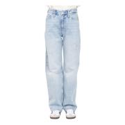 Calvin Klein Jeans High Rise Relaxed Denim Jeans Blue, Dam