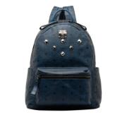 MCM Pre-owned Pre-owned Canvas ryggsckar Blue, Dam