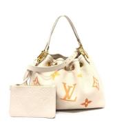 Louis Vuitton Vintage Pre-owned Tyg louis-vuitton-vskor Beige, Dam