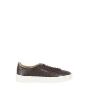 Santoni SF6 Stiliga Sneakers Brown, Herr