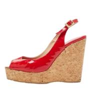 Jimmy Choo Pre-owned Pre-owned Laeder sandaler Red, Dam