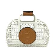 Fendi Vintage Pre-owned Canvas fendi-vskor White, Dam