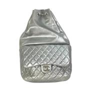 Chanel Vintage Pre-owned Tyg chanel-vskor Gray, Dam