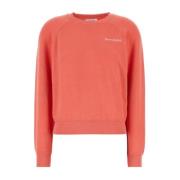 Sporty & Rich Stretch Bomull Lax Sweatshirt Pink, Dam