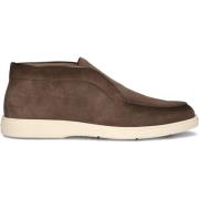 Santoni Herr Slip-Ons Sue Klep Instap Brown, Herr