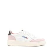 Autry Medalist Låg Läder Mocka Sneakers Pink, Dam