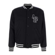 A.p.c. Navy Blue Wool Blend Bomber Jacket Blue, Herr