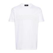 Dsquared2 Kristall Logo T-shirts och Polos White, Herr