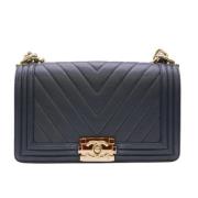 Chanel Vintage Pre-owned Canvas chanel-vskor Blue, Dam