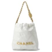 Chanel Vintage Pre-owned Laeder chanel-vskor White, Dam