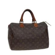 Louis Vuitton Vintage Pre-owned Canvas handvskor Brown, Dam