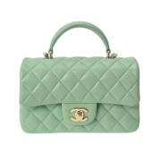 Chanel Vintage Pre-owned Laeder chanel-vskor Green, Dam