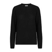 Freequent Round-neck Knitwear Black, Dam