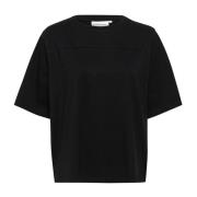 Karen by Simonsen Enkel Meteorite Tee Top Black, Dam