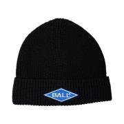 Ball Snygg Broderad Beanie Tillbehör Svart Black, Dam