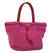 Prada Vintage Pre-owned Nylon handvskor Pink, Dam