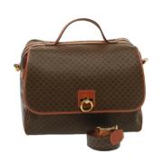 Celine Vintage Pre-owned Laeder handvskor Brown, Dam