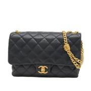 Chanel Vintage Pre-owned Laeder chanel-vskor Blue, Dam