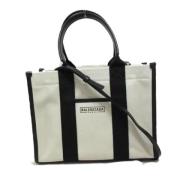 Balenciaga Vintage Pre-owned Tyg totevskor White, Dam