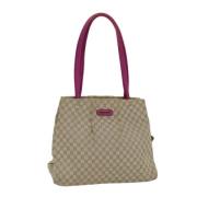 Celine Vintage Pre-owned Canvas axelremsvskor Beige, Dam