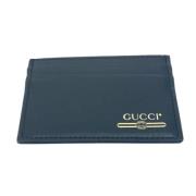 Gucci Vintage Pre-owned Laeder plnbcker Black, Herr