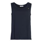 IN Front Sleeveless Tops Blue, Dam