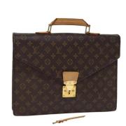 Louis Vuitton Vintage Pre-owned Canvas portfljer Brown, Dam