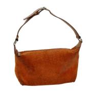 Celine Vintage Pre-owned Canvas axelremsvskor Orange, Dam