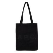 A.p.c. Bomull Toteväska med Frontlogo Black, Herr