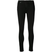 7 For All Mankind High Waist Skinny Slim Illusion Luxe Jeans Black, Da...