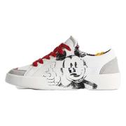 Desigual Mickey Sneakers White, Dam