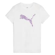 Puma Ess+ Logo Lab T-shirt White, Dam