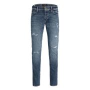 Jack & Jones Slim Fit Långa byxor Blue, Herr