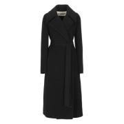 Jil Sander Svart Lama Rock Peak Revers Black, Dam