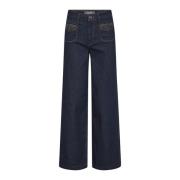 MOS Mosh Vida Ben Jeans med Stud Detaljer Blue, Dam