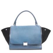 Celine Vintage Pre-owned Laeder handvskor Blue, Dam