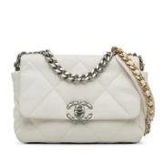 Chanel Vintage Pre-owned Laeder chanel-vskor White, Dam