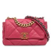 Chanel Vintage Pre-owned Laeder axelremsvskor Pink, Dam