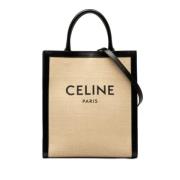 Celine Vintage Pre-owned Laeder totevskor Beige, Dam