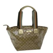 Gucci Vintage Pre-owned Canvas totevskor Yellow, Dam