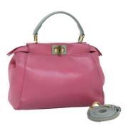 Fendi Vintage Pre-owned Laeder handvskor Pink, Dam