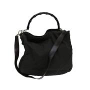 Gucci Vintage Pre-owned Nylon gucci-vskor Black, Dam