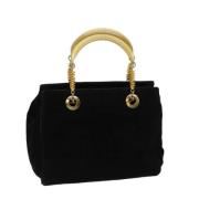 Fendi Vintage Pre-owned Mocka handvskor Black, Dam